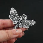 Skull Moth Pendant — Stainless Steel