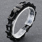 Punk Rock 316L Stainless Steel Biker Bracelet Men's 11MM Wide Motorcycle Link Chain Jewelry Accessory Bracelets for Men