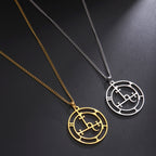 Sigil of Lilith Demon Seal Pendant — Stainless Steel
