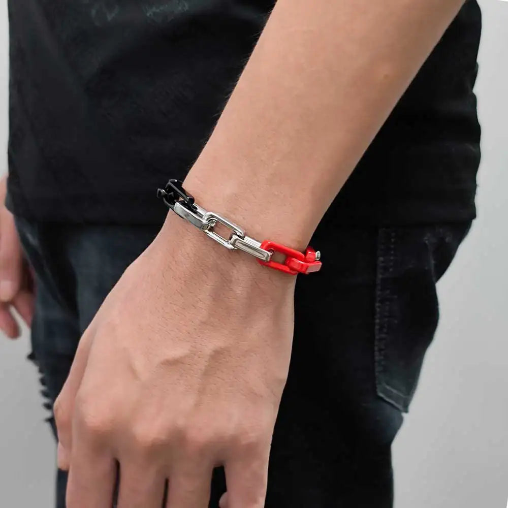 Black Cuban Bracelet Stainless Steel PVD