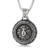 Skull Lion Tiger Pendant Necklace — Stainless Box