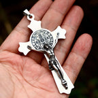 BEIER Catholic Religious Good details Jesus Piece Cross Pendant Necklace For Men Gift Vintage Chain Christian Jewelry BP8-554
