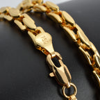 Dubai 18k Gold-Plated Hiphop Link Chain Necklace For Women Man Statement Gold Color Choker Classic Trendy Wedding Party