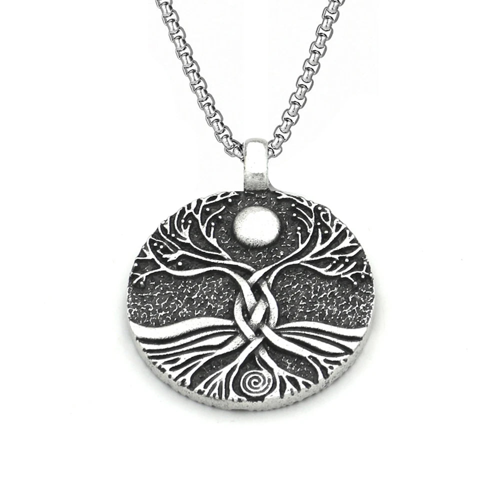 Viking Tree of Life Pendant — Stainless