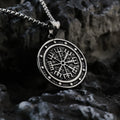 Vegvisir Norse Compass Pendant Necklace — Stainless Steel
