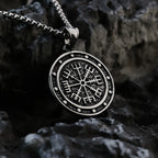Vegvisir Norse Compass Pendant Necklace — Stainless Steel