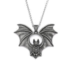 Vintage Biker 316L Stainless Steel 3D Bat Pendant For Men Boys Punk Hip Hop Animal Necklaces Creative Jewelry Gifts