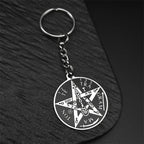 Star Key Steel Pendant Witchcraft Gothic Dark
