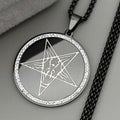 Star Baphomet Steel Pendant Gothic Inverted Pentagram