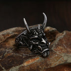 Gothic Skull Mask Ring — Stainless Steel
