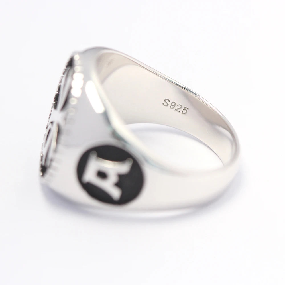 Christian Orthodox Cross Ring — 925 Silver