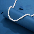 Rock Imitation Pearl Necklace For Men Hip Hop Pearl Bead Chain Men Necklace Women Choker Fashion Party Jewelry Gift