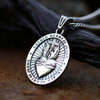 Sacred Heart Jesus Cross Pendant — Stainless