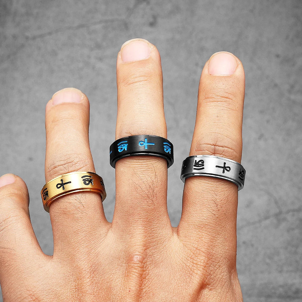 Eye of Horus Ring Stainless Steel