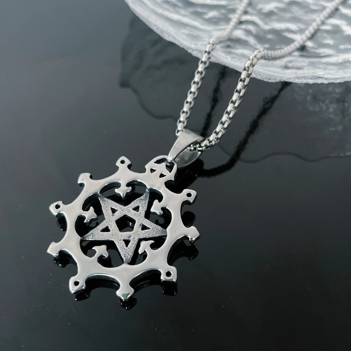 Pentagram Viking Amulet Pendant Necklace — Stainless Steel
