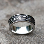 Viking Bear Paw Animal Ring — Stainless Steel