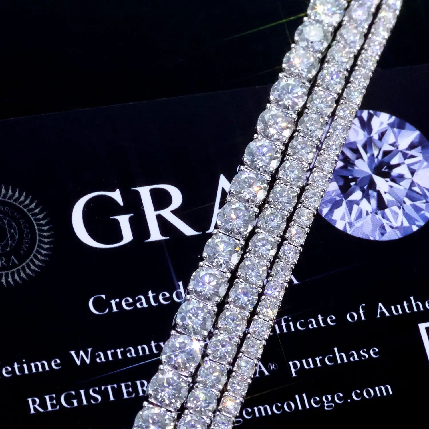 Silver 925 VVS Moissanite Tennis Bracelet 2/3/4/5MM