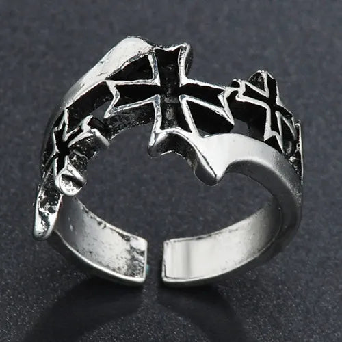 Vintage Cross Gold Ring
