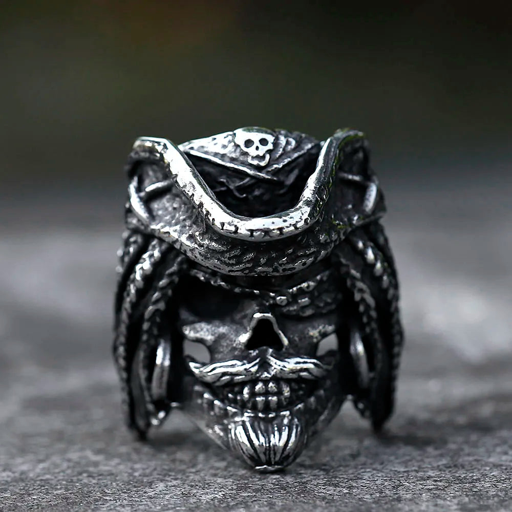 Pirate Captain Vintage Gothic Ring — 316L Stainless Steel