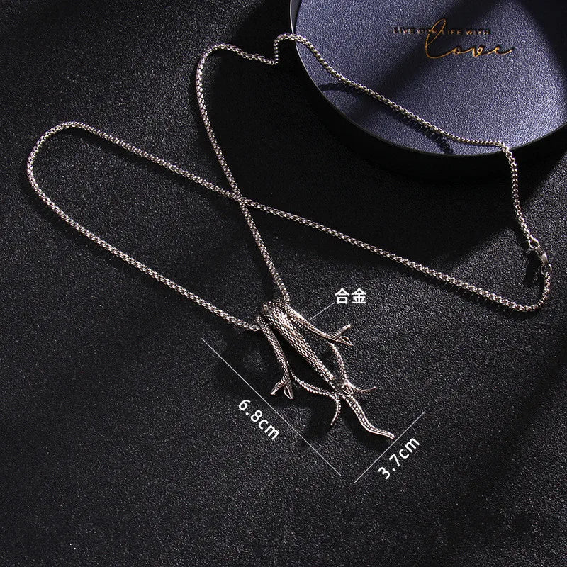 Snake Steel Chain European American Punk Style