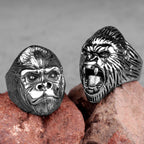 Gorilla Monkey Ring — Stainless Steel