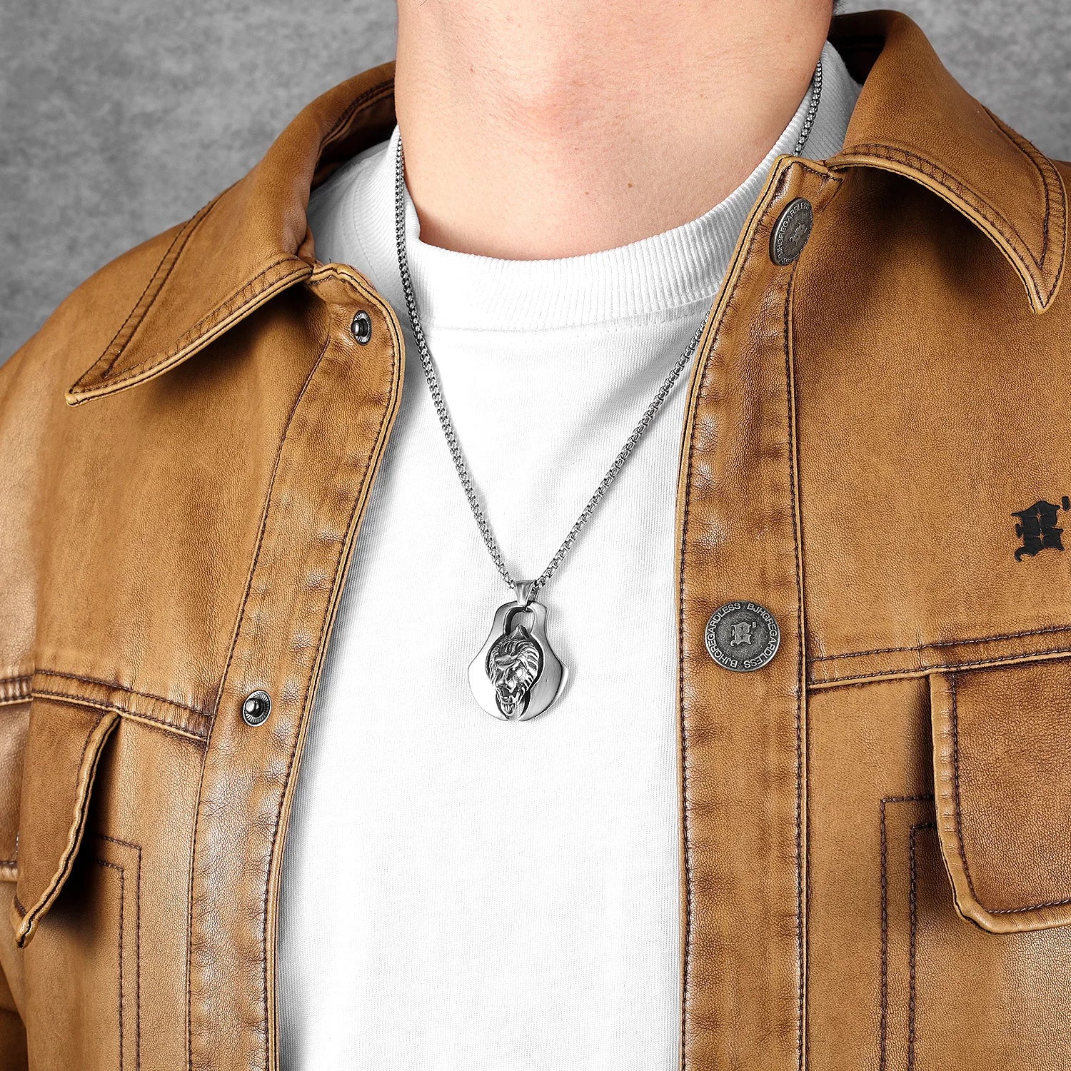 Viking Axe Stainless Steel Punk Biker Pendant