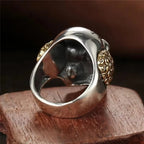 Jianjie Punk Bike Style Clown Skull Rings for Men Fashion Personality Halloween Gift Ring Accessories Trend
