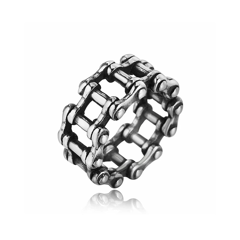 Korean Version Of Simple Ring Men Women Punk Hip Hop Stainless Steel Biker Men Ring Fashion Simple Jewelry Gift Wholesale