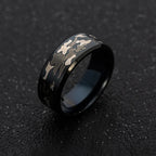 Ethnic Titanium Steel Black Military Men's Rings Male Punk Three-color Camouflage Black Ring Camo Men Jewelry Anel Masculino