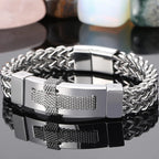 Christian Cross Bracelet for Man Gold Color Stainless Steel Men's Wrist Bracelets On Hand Man Jewellery Accessories
