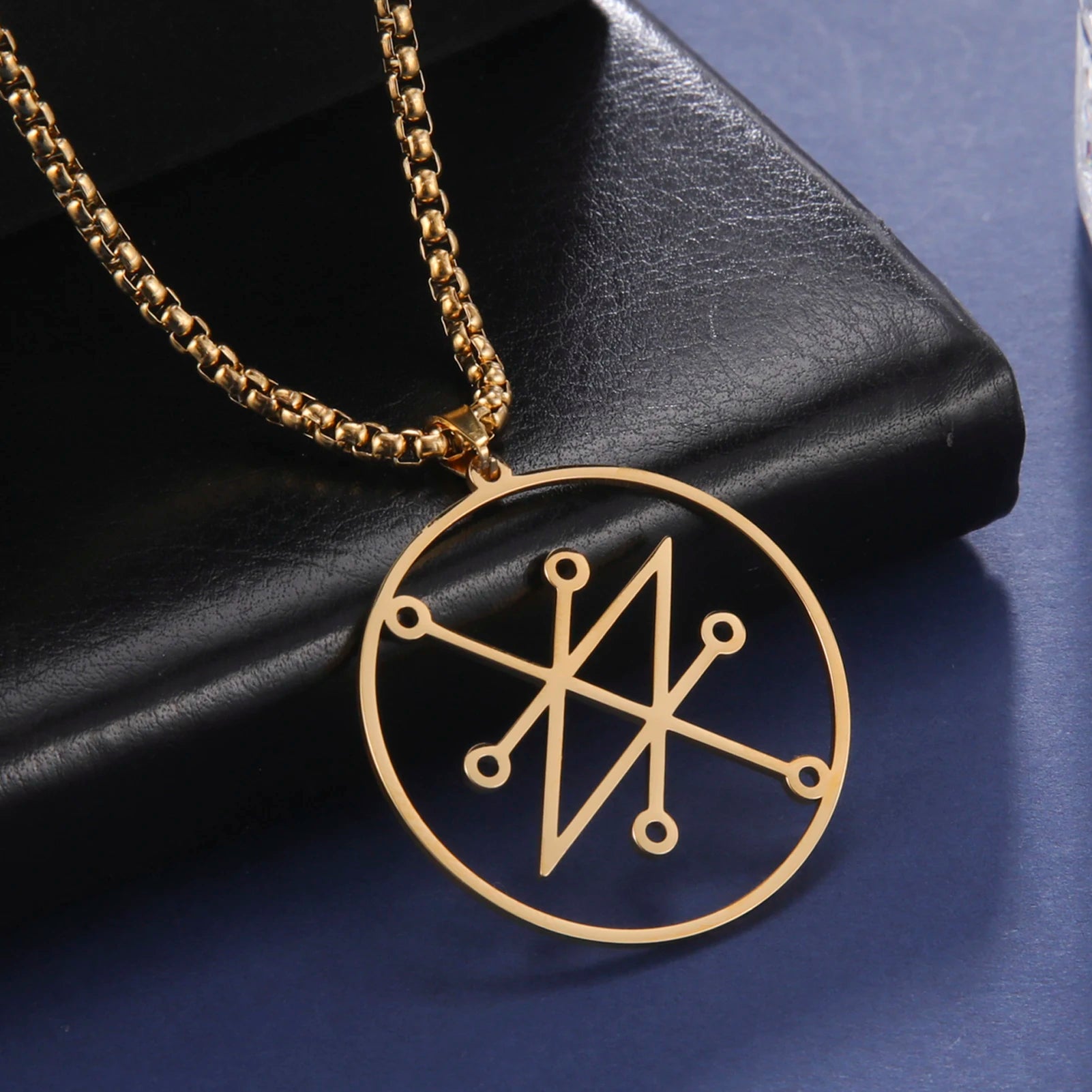 Azazel Sigil Demon Pendant Necklace — Stainless Steel