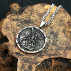 Archangel Michael Pendant — Stainless Steel