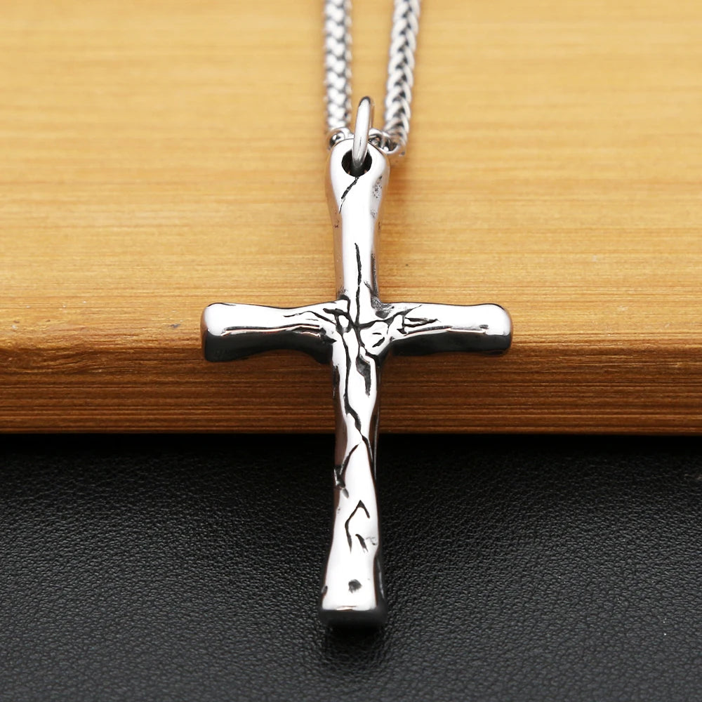 Cross Steel Pendant Vintage Punk Unique