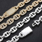 Iced Out Cuban Chain Necklace Stainless Steel 16MM