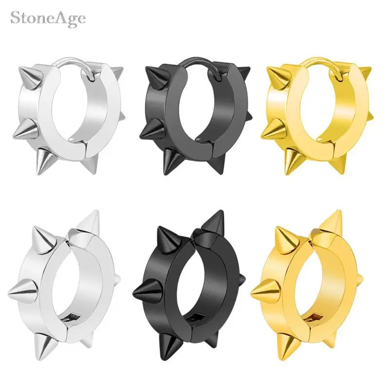 Rivet Clip Earring — Gold Stainless Steel