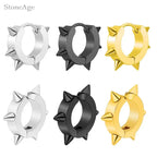 Rivet Clip Earring — Gold Stainless Steel