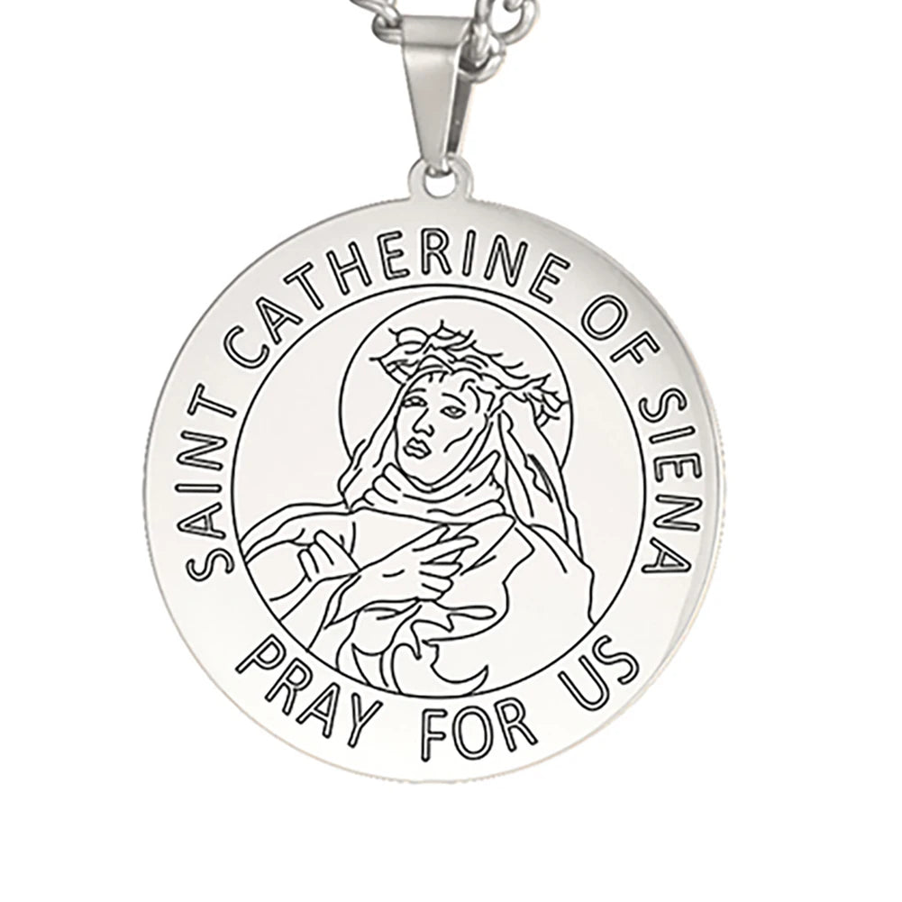 Dawapara Saint Christopher Medal Necklace Jesus Truet In You Amulet Catholic Jewelry Travelers Driver Gifts Stainless