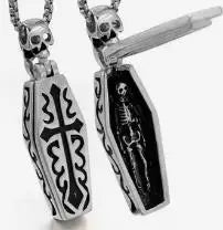 Skull Chain Pendant Necklace — Stainless Statement