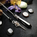 Stone Black Pendant Necklace