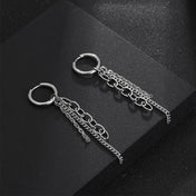 Fringed Chain Earrings — Stainless Steel