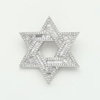 Iced Out Hexagram Pendant Stainless Steel