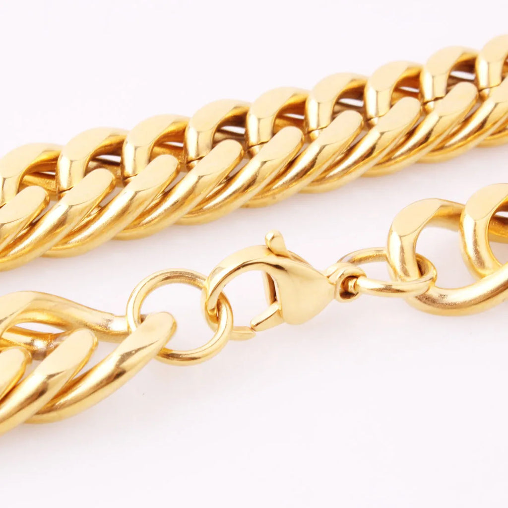 Cuban Link Necklace 8-18mm — Stainless