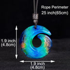 Super Cool Thermochromic Pendant Mysterious Lucky Time Necklace Brings Luck Fortune Awesome Color Changing Trendy