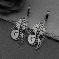 Snake Egyptian Steel Earrings Dark Cobra Gothic