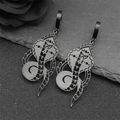 Snake Egyptian Steel Earrings Dark Cobra Gothic