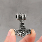 Fashion Viking Anchor Mjolnir Necklace Stainless Steel Men's Celtic Knot Hip Hop Amulet Pendant Vintage Charms Jewelry