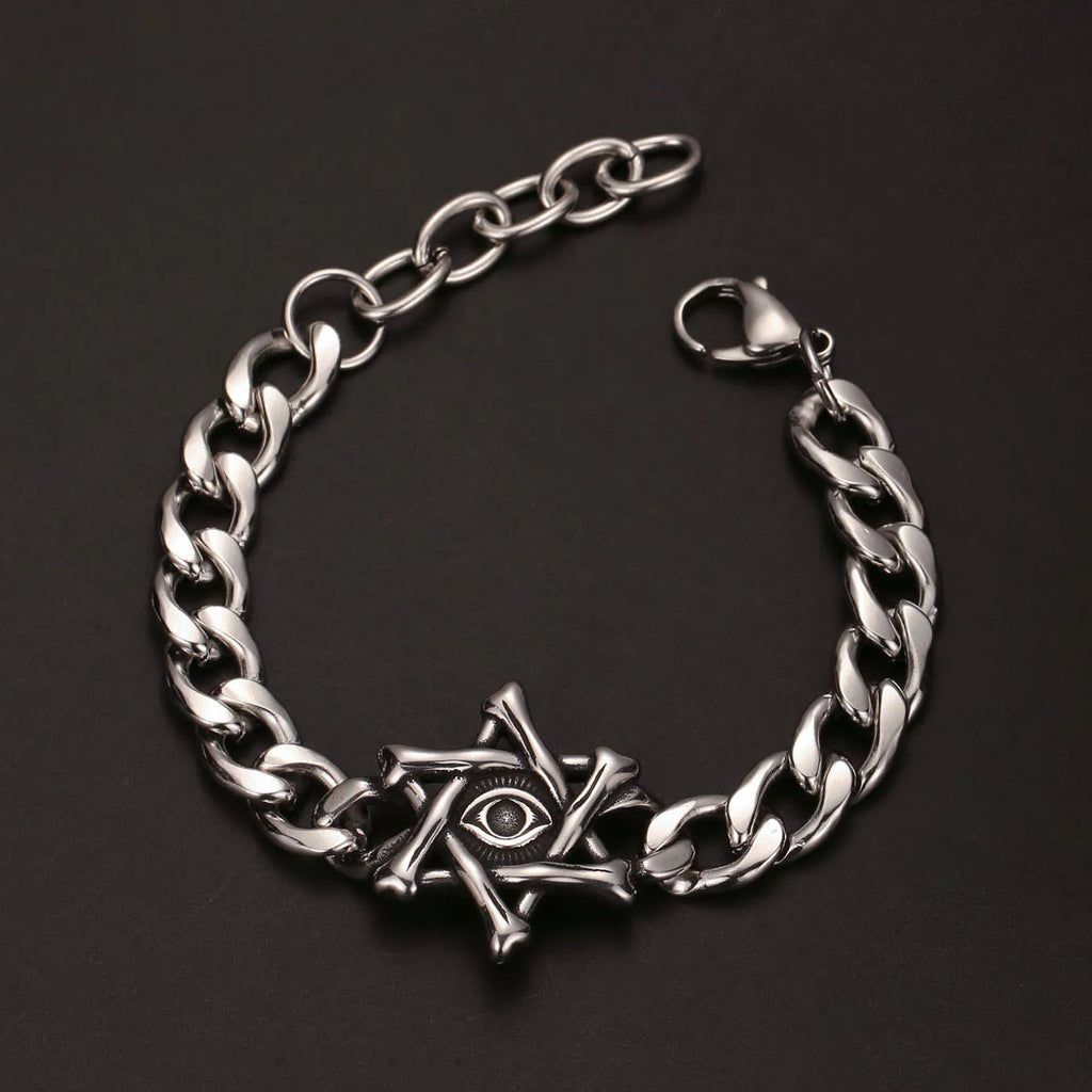 Star of David Bracelet — Stainless Steel