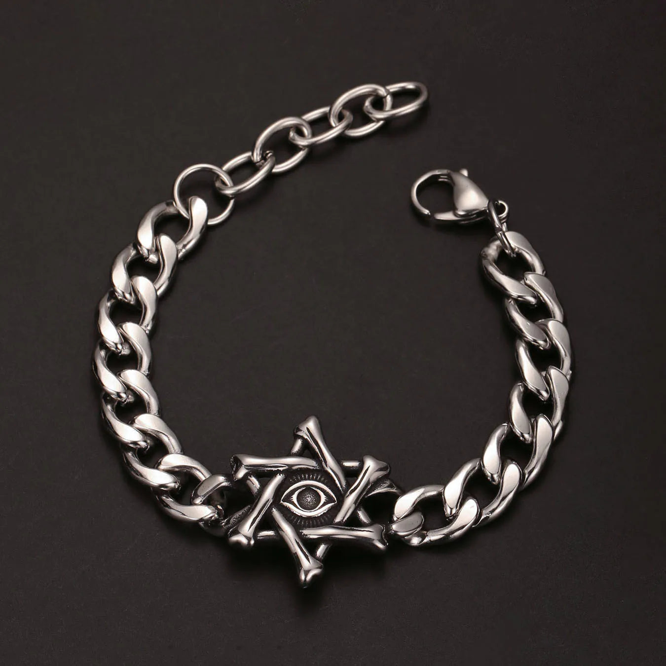 Star of David Bracelet — Stainless Steel