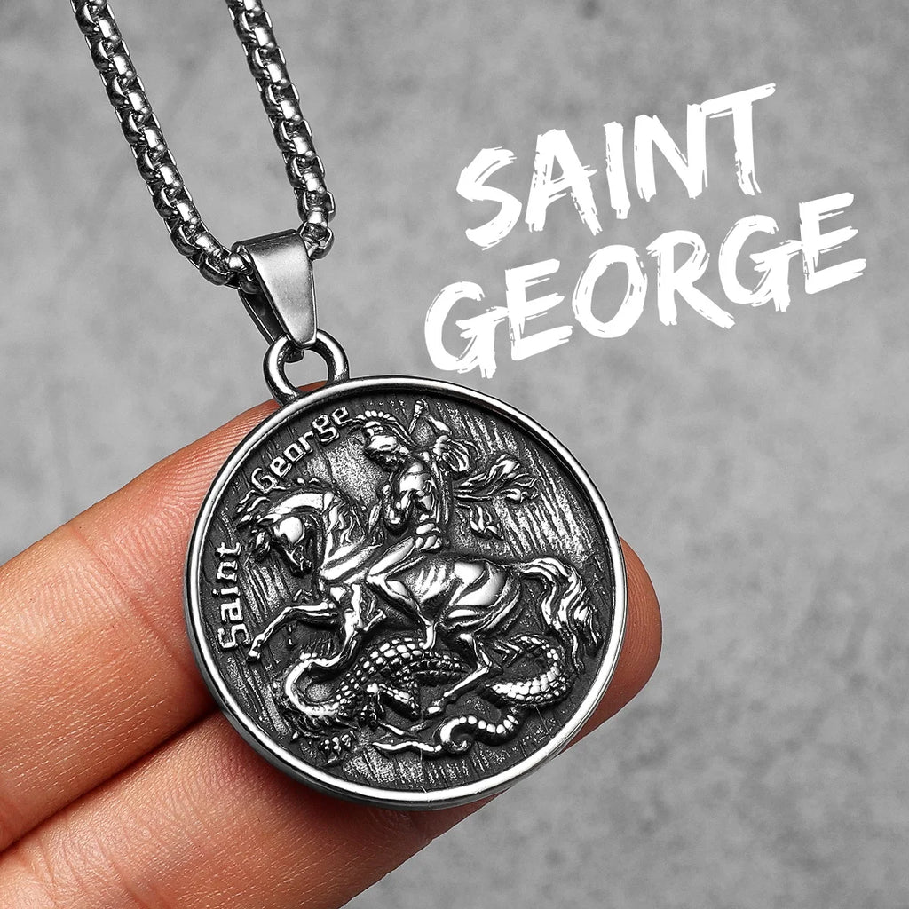 Archangel Michael Pendant — Stainless Steel