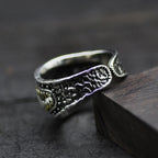 Retro Devil Teeth Denture Ring For Men Punk Gothic Rock Hiphop Open Ring Designer Jewelry Biker Accessories Unisex Gift